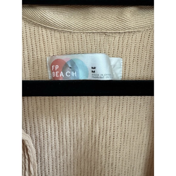 Free People Beach Womens Jumpsuit, Romper, One Piece, Med, Camel, Relaxed, Comfy - Picture 3 of 7